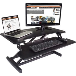 Enterprise Technology Solutions&nbsp;Victor Technology  Desk Riser,Adjustable,w/Keyboard Tray,32-1/2