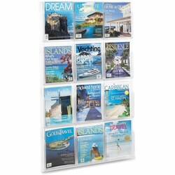Enterprise Technology Solutions&nbsp;Safco  Literature Rack, 12 Pockets Magazine, 30