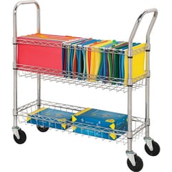 Enterprise Technology Solutions&nbsp;Lorell  Wire Mail Cart, Ltr/Lgl, 34-1/4