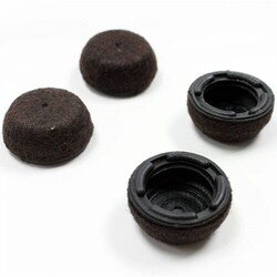 Enterprise Technology Solutions&nbsp;Lorell  FloorProtectors,SnapOn,ReinfrcdFelt,PlasticFrme,16/PK,DarkBN
