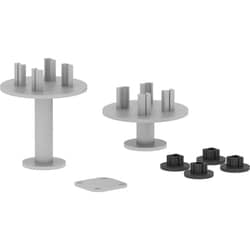 Enterprise Technology Solutions&nbsp;Lorell  T Connector Set, f/Adaptable Panels, 2 Sizes, 3/ST, Multi