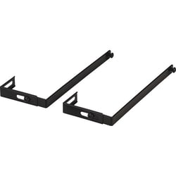 Enterprise Technology Solutions&nbsp;Lorell  Cubicle Partition Hangers, Adjustable, Metal/Black