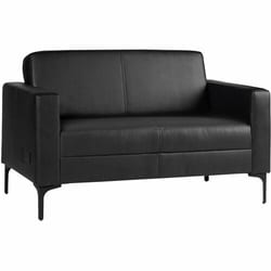 Enterprise Technology Solutions&nbsp;Lorell  Loveseat,HookLoopBack,PowerCharger,Vinyl,53.15