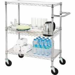 Enterprise Technology Solutions&nbsp;Lorell  Cart, Mobile, 3-Tier, Wire Metal, 18