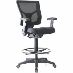 Enterprise Technology Solutions&nbsp;Lorell  Stool,Mesh,Foldaway Arms,19-1/2