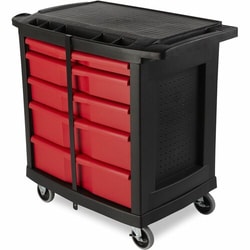 Enterprise Technology Solutions&nbsp;Rubbermaid Commercial Products  Mobile Work Center, 5-Drawer, 250 lb Capacity, 32.63
