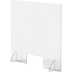 Enterprise Technology Solutions&nbsp;Lorell  Barrier,w/Cutout,f/Social Distance,Acrylic,36