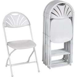 Enterprise Technology Solutions&nbsp;Cosco Home And Office Products  Chair, Folding, 300 lb. Weight Capacity, 8/CT, White