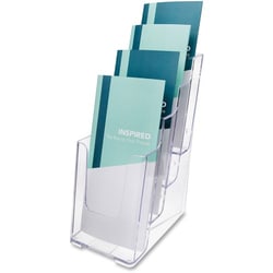 Enterprise Technology Solutions&nbsp;Deflecto  Literature Holder, 4 Leaflet, 4-7/8