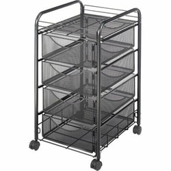 Enterprise Technology Solutions&nbsp;Safco  Mesh Mobile File, 4-Drawer, 15-3/4