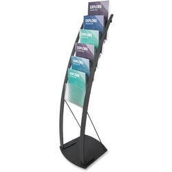 Enterprise Technology Solutions&nbsp;Deflecto  Literature Floor Stand, 6 Compartments, 13