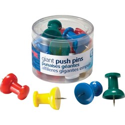 Enterprise Technology Solutions&nbsp;Officemate  Giant Pushpins, 1-1/2