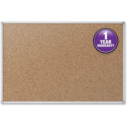 Enterprise Technology Solutions&nbsp;Mead  Cork Board, 4'x3', AluMulticolornum Frame