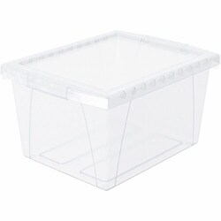 Enterprise Technology Solutions&nbsp;Storex Industries Corporation  Storage Bin,w/Lid,4-Gal Capacity,13-5/8