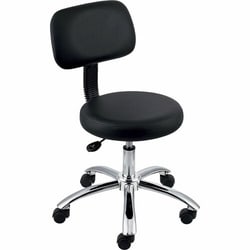 Enterprise Technology Solutions&nbsp;Lorell  Pneumatic Height Stool, w/Back, 24