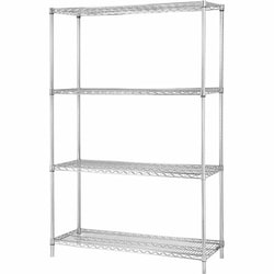 Enterprise Technology Solutions&nbsp;Lorell  Shelving,Wire,4 Shelves/4 Posts,36