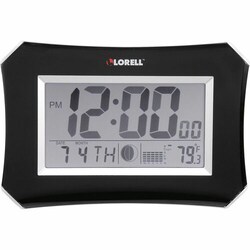 Enterprise Technology Solutions&nbsp;Lorell  Wall/Alarm Clock, LCD, 10-1/4W