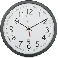 Enterprise Technology Solutions&nbsp;SKILCRAFT  Self Set Wall Clock, Plastic Frame, 16-1/2