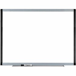 Enterprise Technology Solutions Lorell MagneticDry-EraseBoard,w/Marker&Hardware,4'x3',Silver/Ebony,