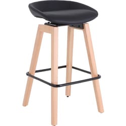 Enterprise Technology Solutions&nbsp;Lorell  Guest Stool,Low-back,Wood Legs,17-3/8