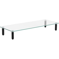 Enterprise Technology Solutions&nbsp;Lorell  Monitor Stand, Glass, 4-Leg, 22