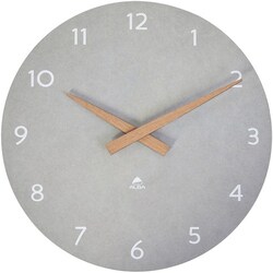 Enterprise Technology Solutions&nbsp;Alba, Inc  Clock, f/Wall, Walnut Wood, 11.8