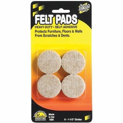 Enterprise Technology Solutions&nbsp;Master Caster  Felt Pads, Round, 3/16