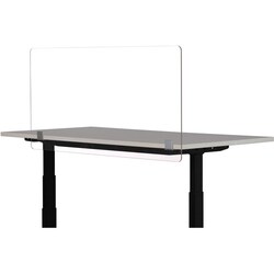 Enterprise Technology Solutions&nbsp;Safco  Social Distance Panel,Acrylic,f/Desktops,47-1/2