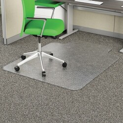 Enterprise Technology Solutions&nbsp;Deflecto  Chairmat, Low Pile, Studded, Lip 10