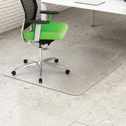 Enterprise Technology Solutions&nbsp;Deflecto  Chairmat, w/ Lip, Hard Floor, 45