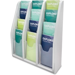 Enterprise Technology Solutions&nbsp;Deflecto  Pamphlet Holders, 12 Pocket, 15-3/4