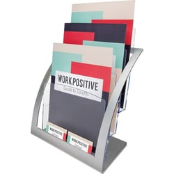 Enterprise Technology Solutions&nbsp;Deflecto  Magazine Holder, 3-Tier, 11-1/4
