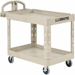 Enterprise Technology Solutions&nbsp;Rubbermaid Commercial Products  2-Shelf Cart,w/Lipped Shelf,25-1/4
