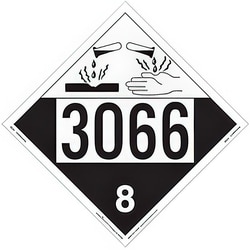 MSC&nbsp;LABEL PLACARD CORROSIVE