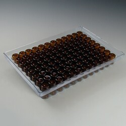 Analytical Sales & Services&nbsp;0.5mL Amber Glass Conical Vials in Vial Loader