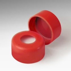 Analytical Sales & Services&nbsp;11mm Red Snap Caps with Silicone/PTFE Liners