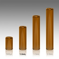 Analytical Sales & Services&nbsp;1.0mL Flat Bottom Amber Glass Inserts