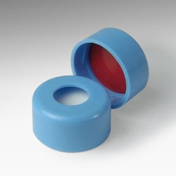 Analytical Sales & Services&nbsp;11mm Blue Snap Caps with Silicone/PTFE Liners