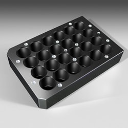 Analytical Sales & Services&nbsp;Temperature Transfer Cover for 24-Well, 18mm Spacing Reactors for 15mm OD Vials