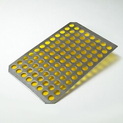 Analytical Sales & Services&nbsp;96 Hole Kapton Plate (0.3mil Liner) with Chamfered Corners