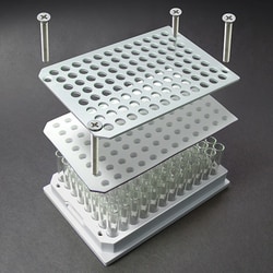 Analytical Sales & Services&nbsp;1.5mL Aluminum Block System, Solid Base with Flat Bottom Inserts