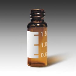 Analytical Sales & Services&nbsp;8mm, 2mL, 12 x 32 Amber Glass Screw Vial with Graduated Marking Spot