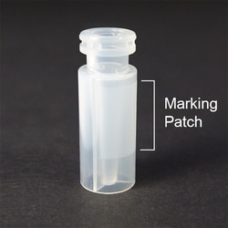 Analytical Sales & Services&nbsp;9mm, 12x32mm, CLEAR PP Snap/Crimp Vial, with Molded 250µL Insert and Marking Patch