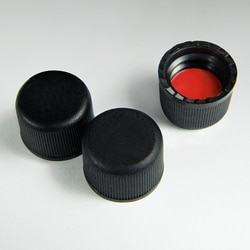 Analytical Sales & Services&nbsp;8mm Solid Black Screw Cap with PTFE Liner