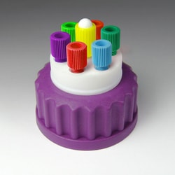 Analytical Sales & Services&nbsp;Canary-Safe Cap 6, GL45, 6 Standard Tubing Ports