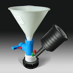 Analytical Sales & Services&nbsp;Canary-Safe Waste Cap, S51/55, with Safety Funnel & 2 Standard Tubing Ports