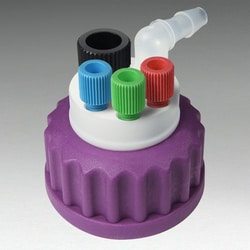 Analytical Sales & Services&nbsp;Canary-Safe Waste Cap GL45, 3 Ports for 1/8
