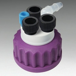 Analytical Sales & Services&nbsp;Canary-Safe Waste Cap GL45, 3 Ports for 1/4