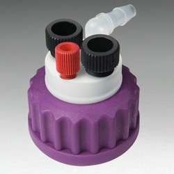 Analytical Sales & Services&nbsp;Canary-Safe Waste Cap GL45, 2 Ports for 1/4