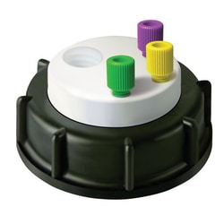 Analytical Sales & Services&nbsp;Canary-Safe Waste Cap, S60/61, with 3 Standard Tubing Ports
